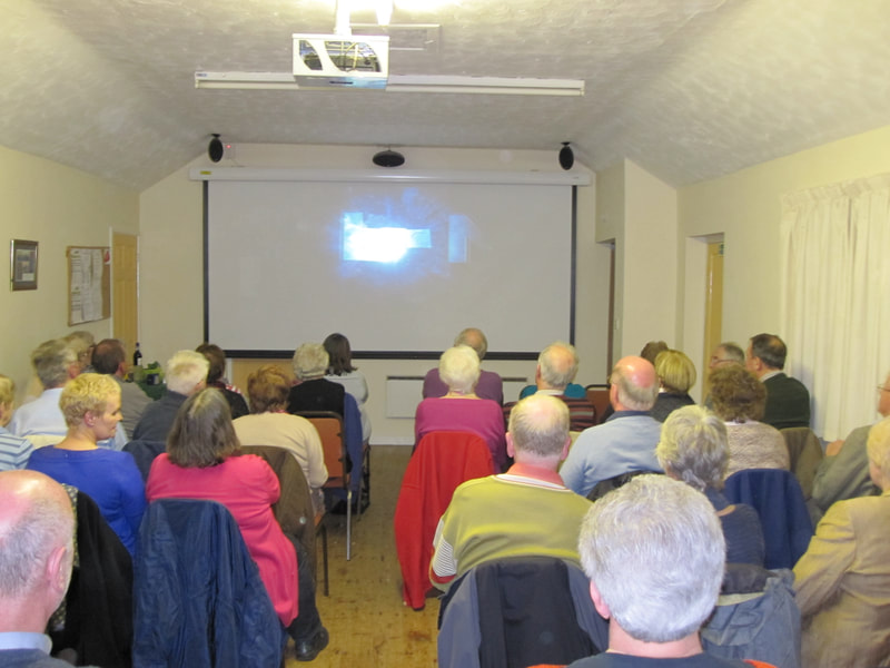 Tasley Village Hall - Data Projector and Screen in use